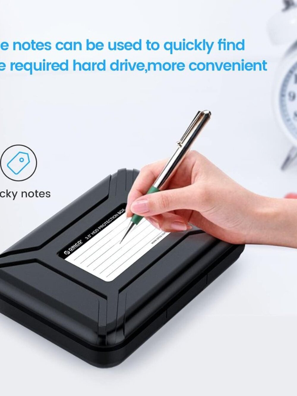 Hard Drive Case 3.5 inch HDD Storage Carrying Case Anti-Static and Shockproof Ex - Picture 4 of 7